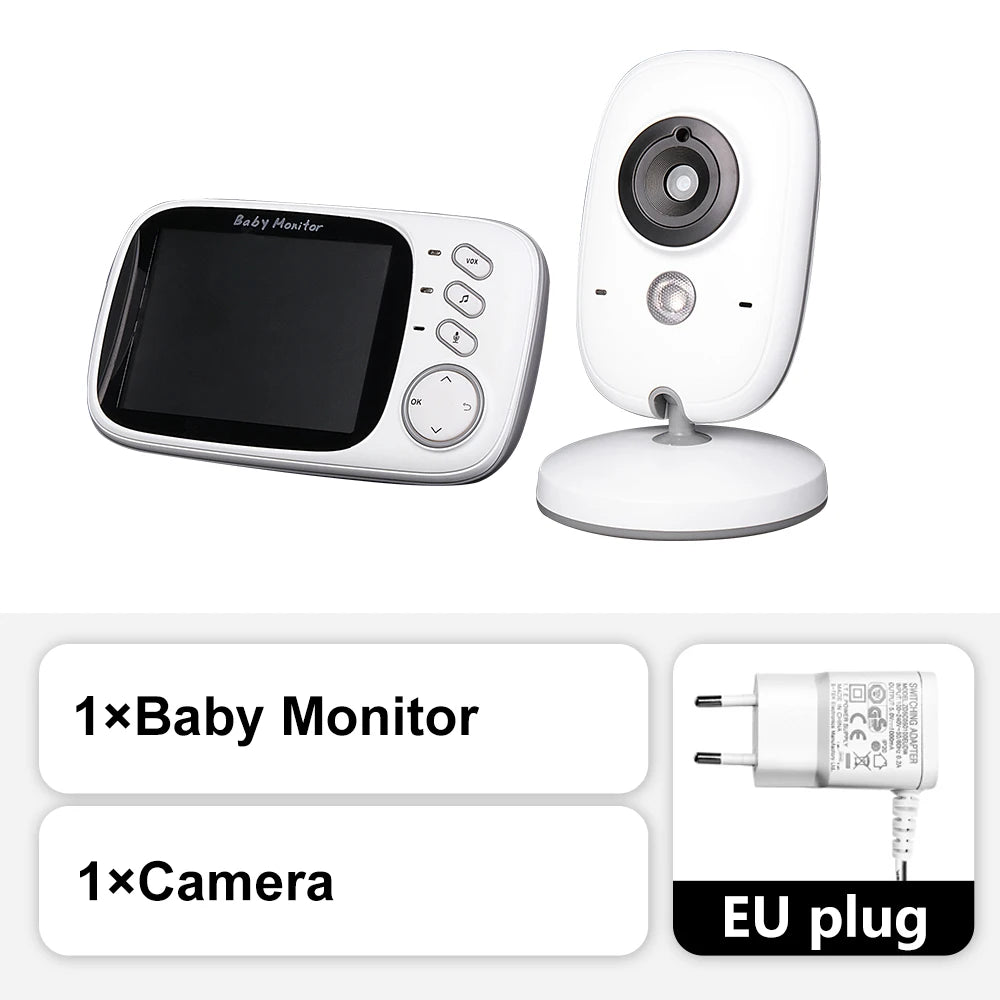 New 3.5'' Video Baby Monitor Night Vision Security Cam 2.4G Mother Kid 2 Way Audio Talk Video Surveillance Cam With Temperature