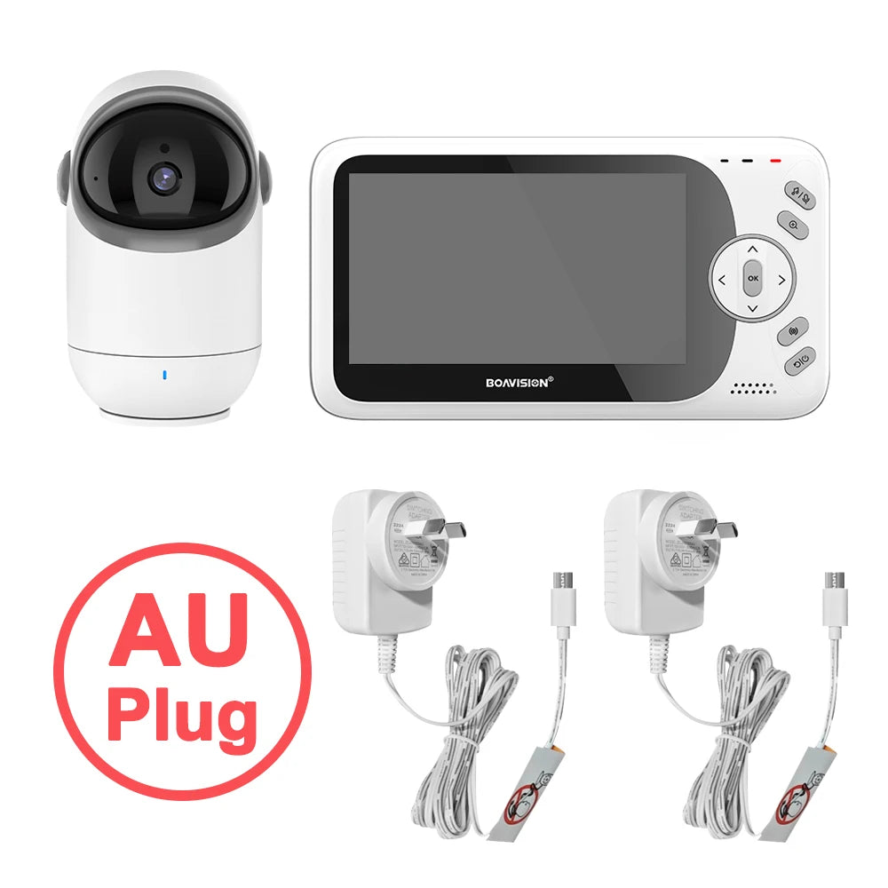 4.3 Inch Video Baby Monitor With Pan Tilt Camera 2.4G Wireless Two Way Audio Night Vision Security Camera Babysitter VB801