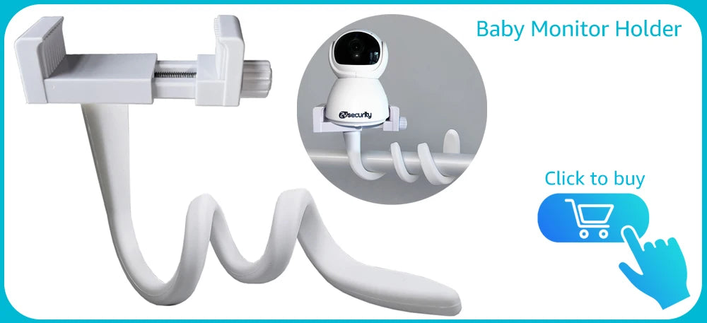 5''IPS Screen Pan-Tilt-Zoom Camera Video Baby Monitor with 30-Hour Battery 2-Way Talk Night Vision Temperature Lullabies SD Card