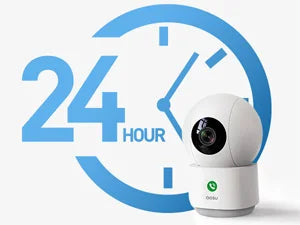 AOSU 2K 3MP 5G/2.4GHz Baby Monitor WiFi Security Camera Indoor 6X Zoom 2-Way Audio Surveillance CCTV Camera Work with Alex